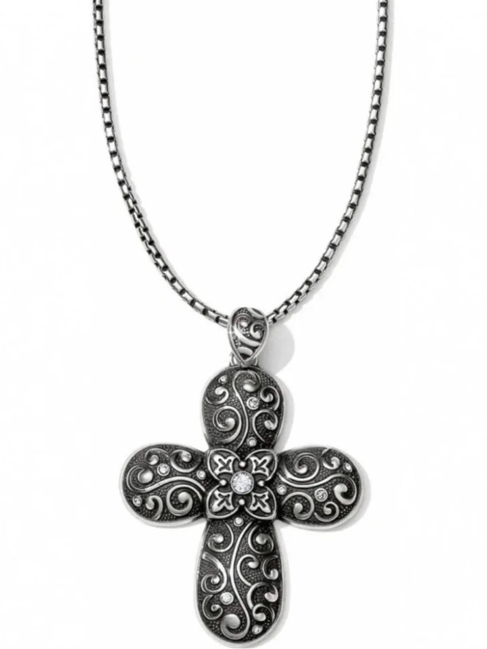 Brighton VINES CROSS Convertible Necklace NWT